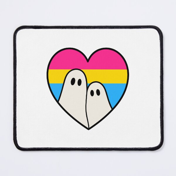 Item preview, Pansexual Ghost Couple – Halloween LGBTQ heart designed and sold by Cannaxes Studio.