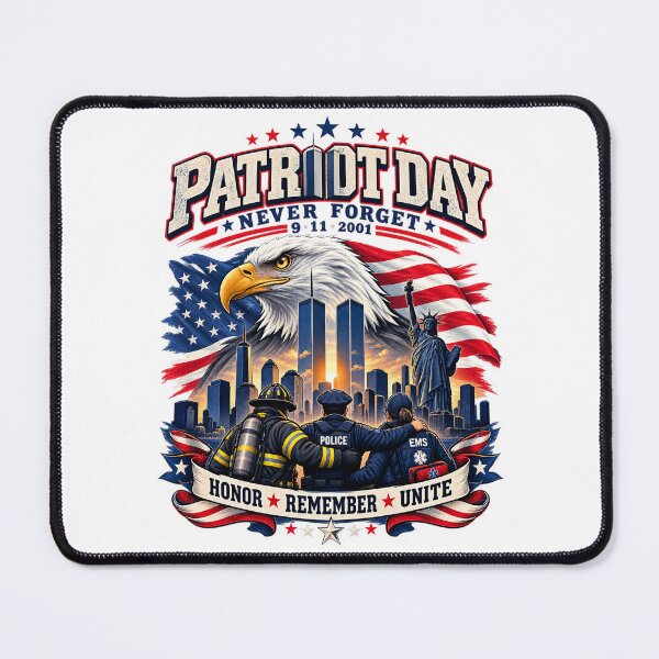 Item preview, Patriot Day Never Forget 9/11 2001 First Responders American Eagle Memorial Shirt designed and sold by Cellara91.