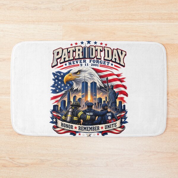 Item preview, Patriot Day Never Forget 9/11 2001 First Responders American Eagle Memorial Shirt designed and sold by Cellara91.