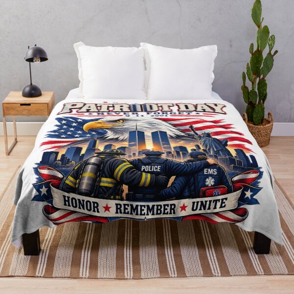 Item preview, Patriot Day Never Forget 9/11 2001 First Responders American Eagle Memorial Shirt designed and sold by Cellara91.