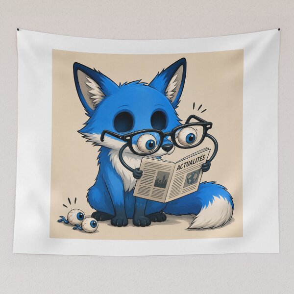 Item preview, Reading fox with glasses designed and sold by Axokris.