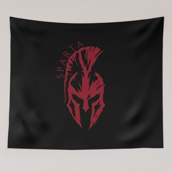 Item preview, Sparta Warrior Helmet – Red Ancient Greek Spartan Design designed and sold by Fradikal.