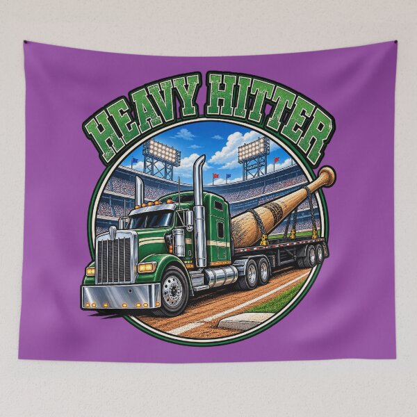 Item preview, Heavy Hitter – Green Semi Truck & Baseball Bat designed and sold by NomadForge.