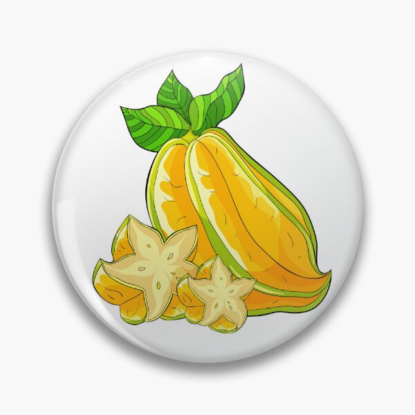 Item preview, Exotic Tropical Star Fruit Carambola Illustration designed and sold by OrPolly.