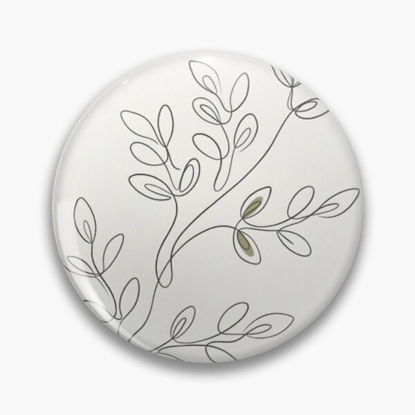 Item preview, Minimalist Olive Branch Continuous Line Drawing - Scandinavian Art designed and sold by Zaramodo.