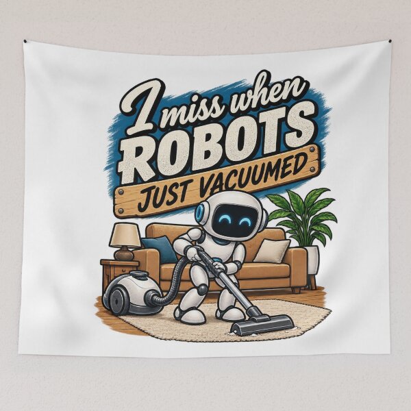 Item preview, I miss when robots just vacuumed designed and sold by Threadquarters.