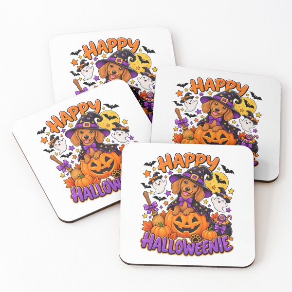 Item preview, Happy Halloweenie Dachshund – Cute Witch Dog Halloween designed and sold by afr-saad.