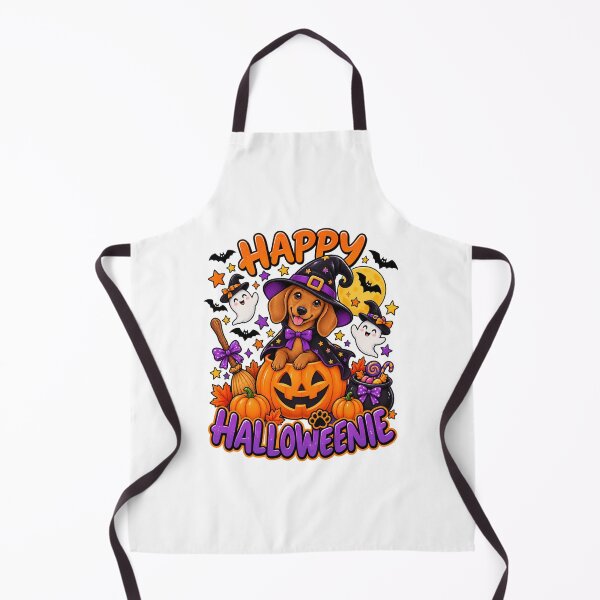 Item preview, Happy Halloweenie Dachshund – Cute Witch Dog Halloween designed and sold by afr-saad.