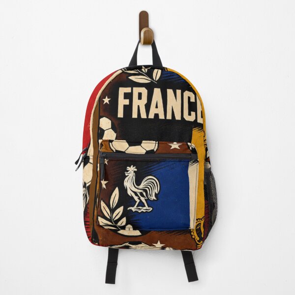 Item preview, France vs Belgium Retro Football Art Poster designed and sold by Nexus Space.