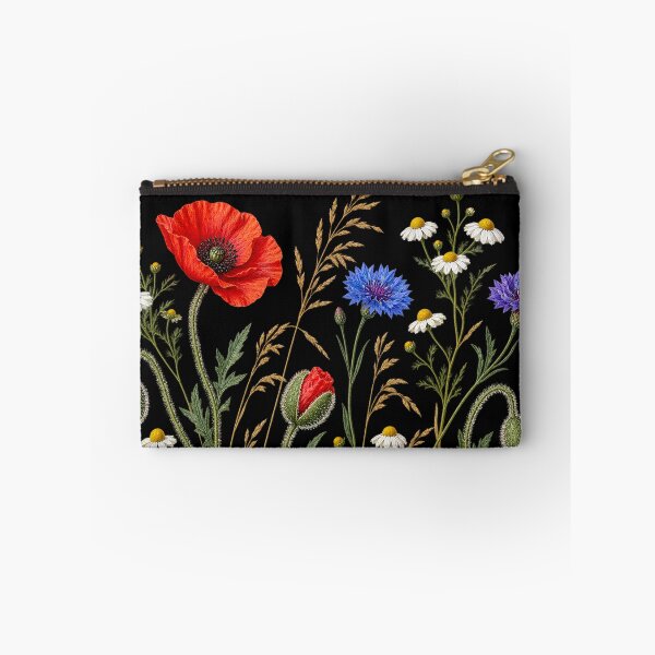 Item preview, Vintage Wildflower Specimen Plate with Poppies, Cornflowers and Chamomile designed and sold by Anyshca.