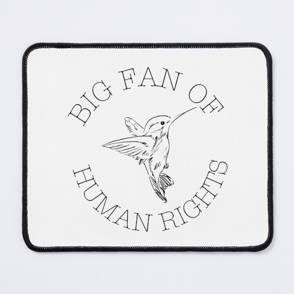 Item preview, Big Fan of Human Rights Minimalist T-Shirt – Equality & Social Justice Activist Shirt designed and sold by PalleteCreation.