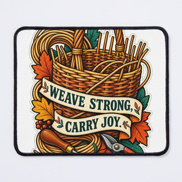 Item preview, Weave Strong Carry Joy Basketry Maker Gift designed and sold by CheerfulNest.