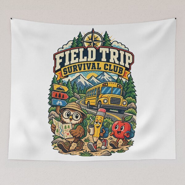 Item preview, Field Trip Survival Club — Funny Teacher Back to School Adventure designed and sold by GSideArtStore.