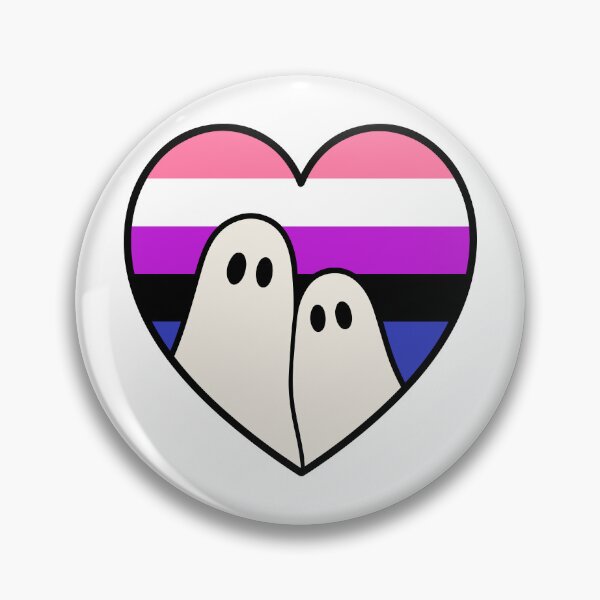 Item preview, Genderfluid Ghosts - Spooky Kawaii Pride Halloween designed and sold by Cannaxes Studio.