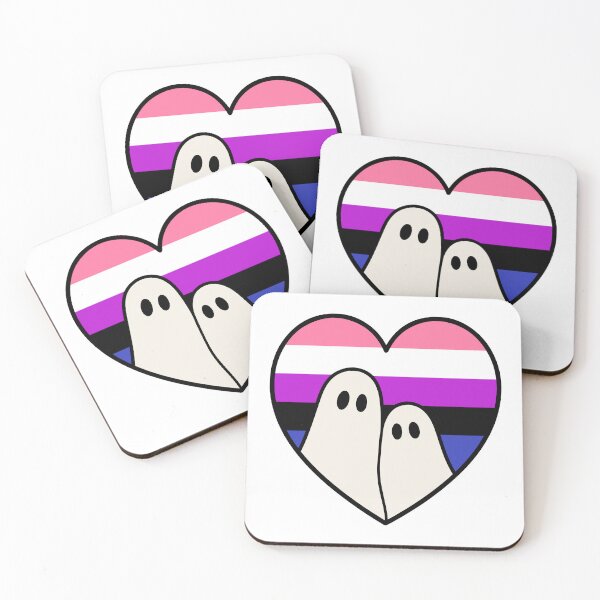 Item preview, Genderfluid Ghosts - Spooky Kawaii Pride Halloween designed and sold by Cannaxes Studio.