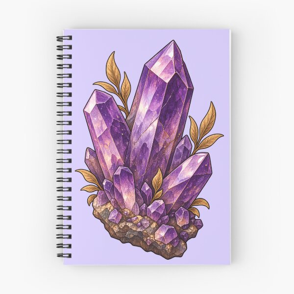Item preview, Amethyst Crystal Cluster - Vintage Witchy Fantasy designed and sold by Lunebriar.