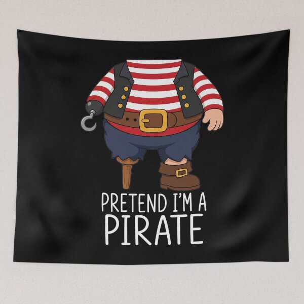 Item preview, Pretend I'm A Pirate Last Minute Lazy Easy Halloween Costume designed and sold by clothesy7.