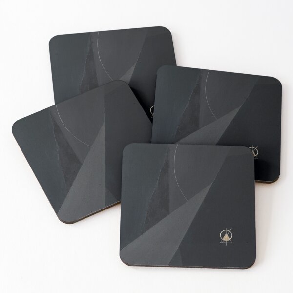 Item preview, Celestial Geometry: Black and Muted Gold Minimalist Art designed and sold by Zaramodo.