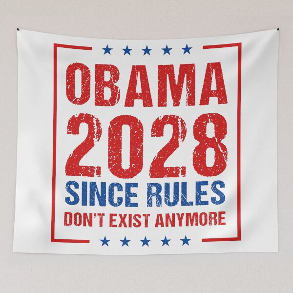 Item preview, Obama 2028 Since Rules Don't Exist Anymore, Funny Vintage Political Humor designed and sold by Cchotlan.