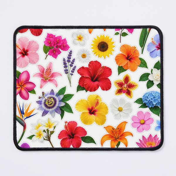 Item preview, Tropical Flower Stickers Set designed and sold by Madame-Verny.