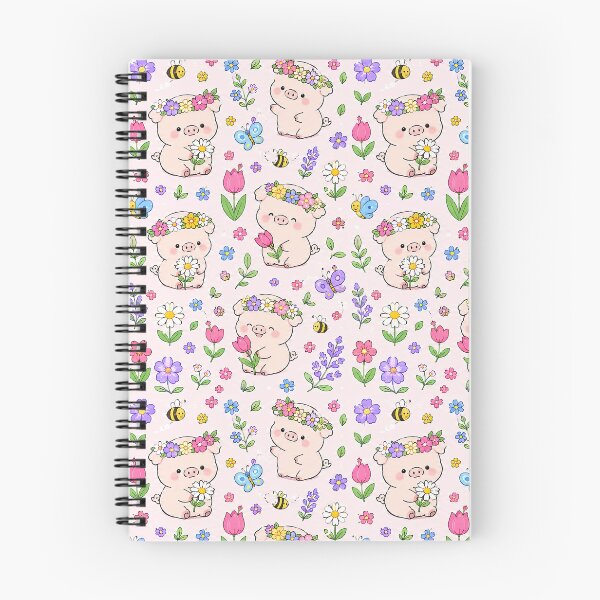 Item preview, Piggy Flower Crown Pattern designed and sold by Soft Berry Studio.
