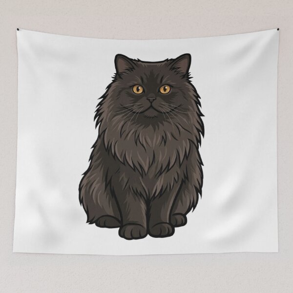 Item preview, Cute Persian Cat Vinyl Decal designed and sold by PetalsPaws.