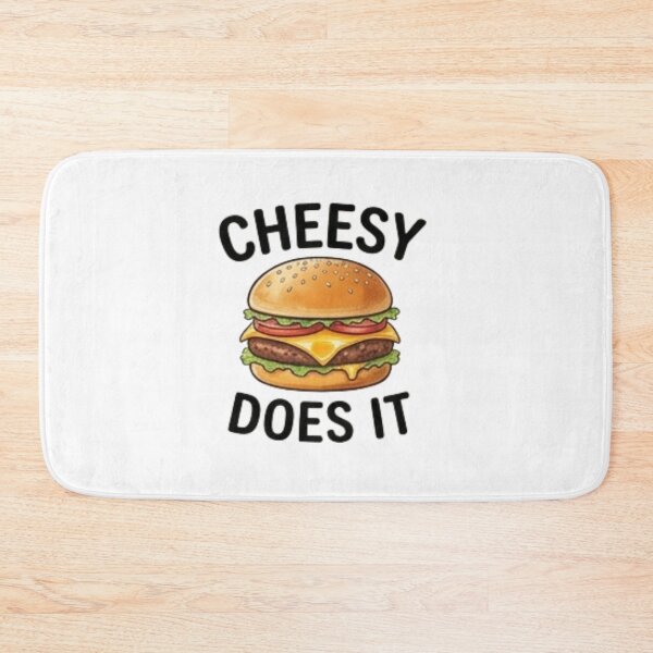 Item preview, Cheesy Does It — Funny Cheeseburger Food Pun Design designed and sold by Tipsy24.