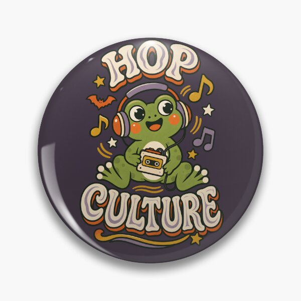 Item preview, Hop Culture – Retro Music Frog designed and sold by  MAD's Recreation Studio.