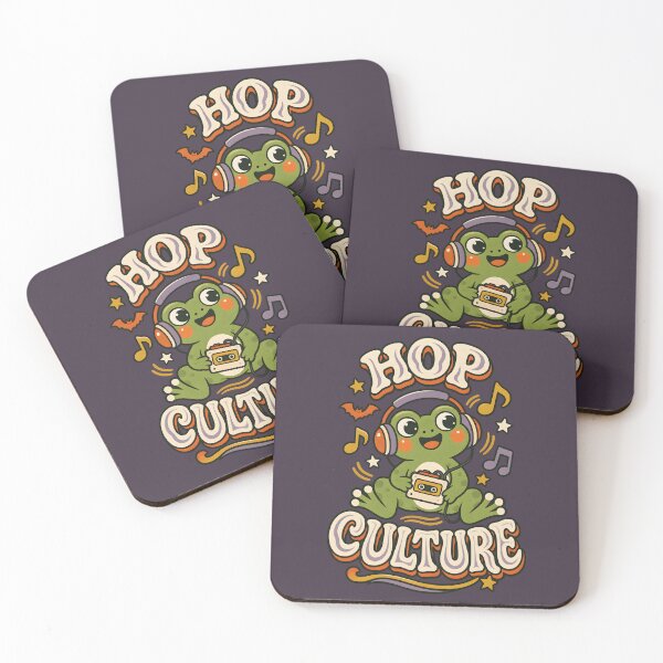 Item preview, Hop Culture – Retro Music Frog designed and sold by  MAD's Recreation Studio.
