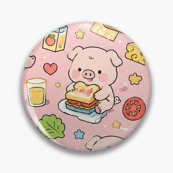 Item preview, Piggy Sandwich Lunch Pattern designed and sold by Soft Berry Studio.