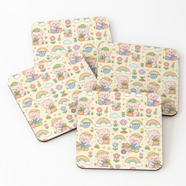 Item preview, Piggy Rainbow Gardening Pattern designed and sold by Soft Berry Studio.