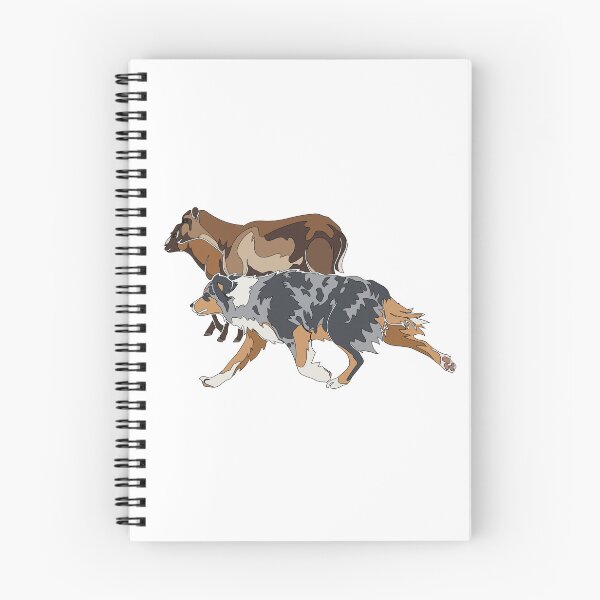 Item preview, Australian Shepherd herding livestock designed and sold by Bluek9sDesign.
