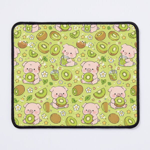 Artikelvorschau, Schweinchen-Kiwi-Fruchtmuster entworfen und verkauft von Soft Berry Studio.