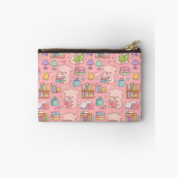 Item preview, Piggy Bookstore Pattern designed and sold by Soft Berry Studio.