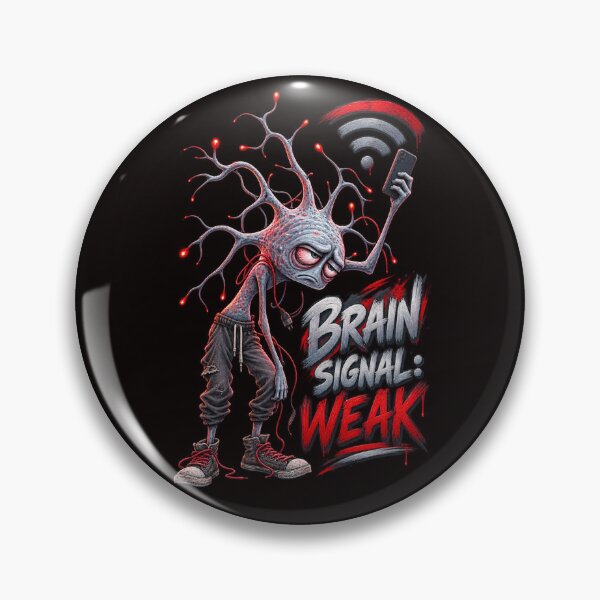 Item preview, Brain Signal Weak – Tired Neuron Tech Humour designed and sold by Tadeusz1.