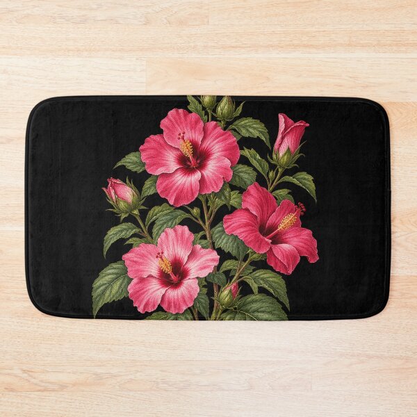 Item preview, Rose Mallow Botanical Study with Seed Pod and Fallen Petals designed and sold by Anyshca.