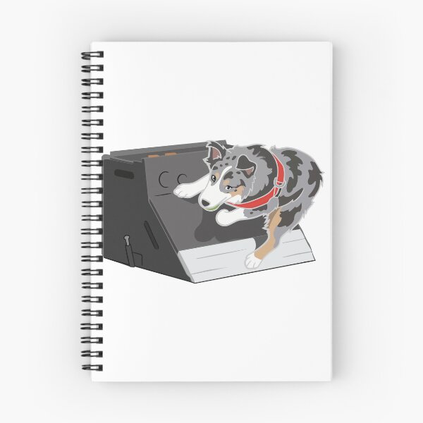 Item preview, Australian Shepherd Flyball Illustration designed and sold by Bluek9sDesign.