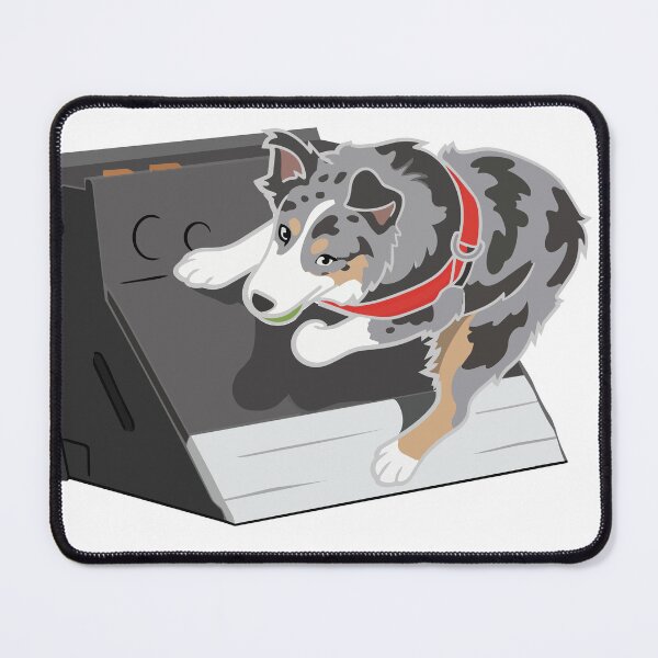 Item preview, Australian Shepherd Flyball Illustration designed and sold by Bluek9sDesign.