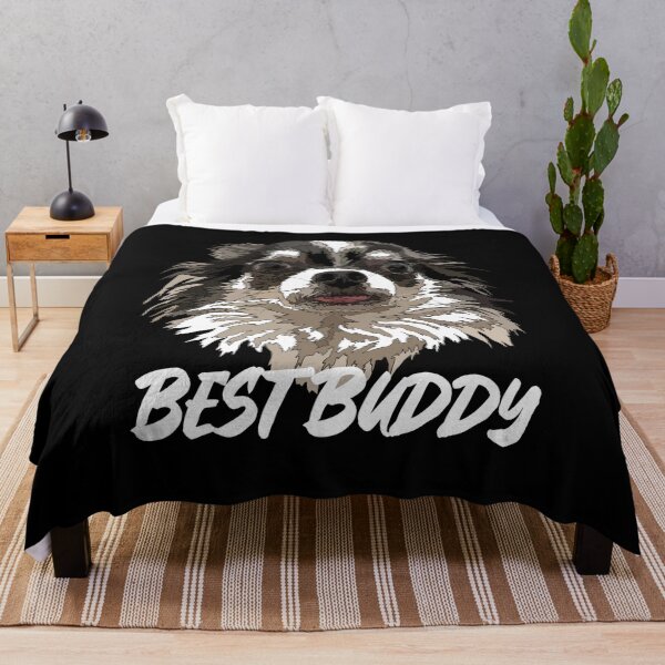 Item preview, Long Haired Black And White Best Buddy Chihuahua designed and sold by Just-Arts-4U.