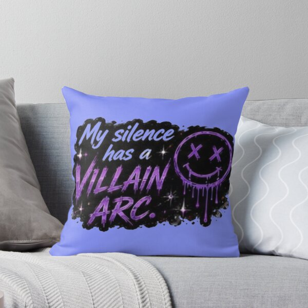 Item preview, My Silence Has A Villain Arc Purple Dripping Smiley Sticker designed and sold by Scro-Ciob-Shop.