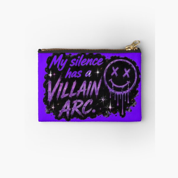 Item preview, My Silence Has A Villain Arc Purple Dripping Smiley Sticker designed and sold by Scro-Ciob-Shop.