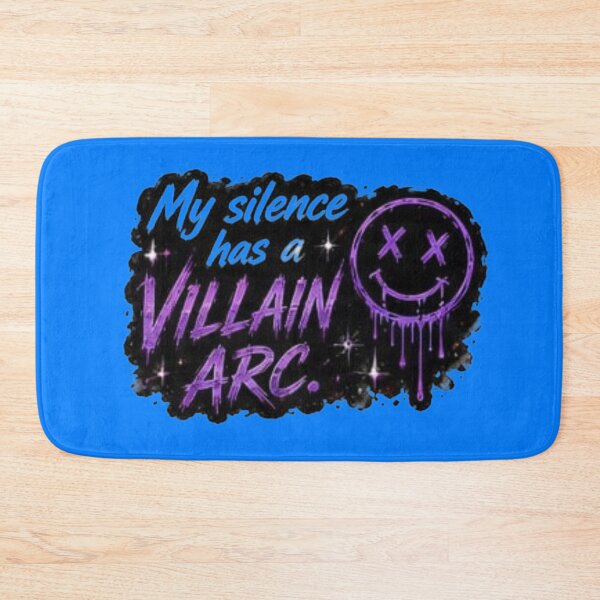 Item preview, My Silence Has A Villain Arc Purple Dripping Smiley Sticker designed and sold by Scro-Ciob-Shop.