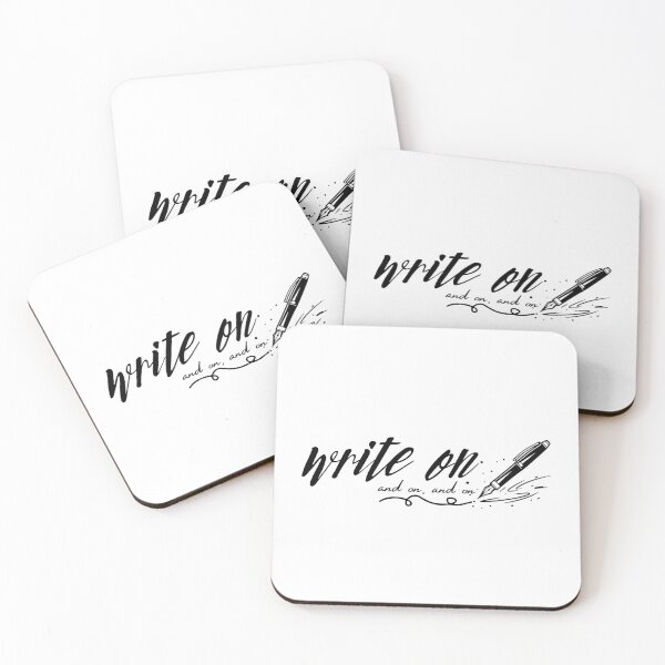Item preview, Write On and On and On | Writer Motivation | Author Life | Am Writing designed and sold by SunandShade.