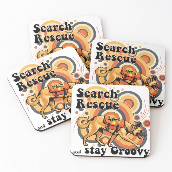 Item preview, Search and Rescue K9 Shepherd Retro Design designed and sold by Bluek9sDesign.