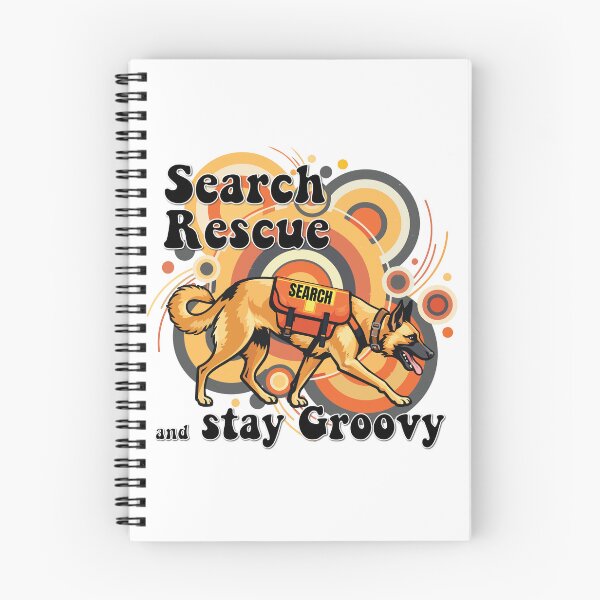 Item preview, Search and Rescue K9 Shepherd Retro Design designed and sold by Bluek9sDesign.