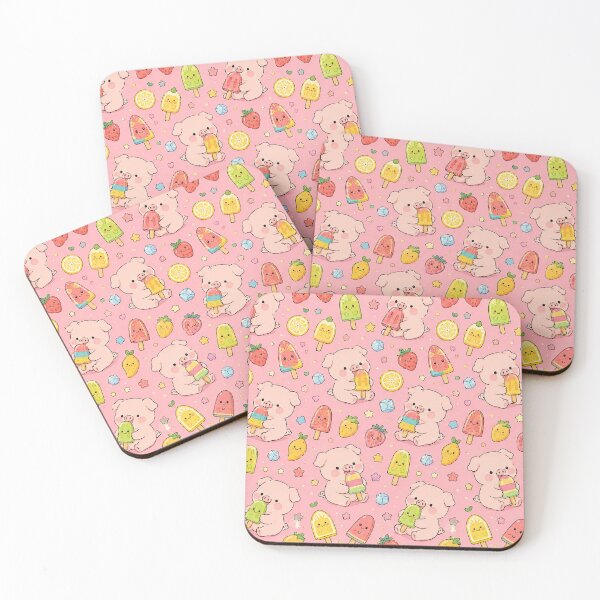 Item preview, Piggy Fruit Popsicle Pattern designed and sold by Soft Berry Studio.