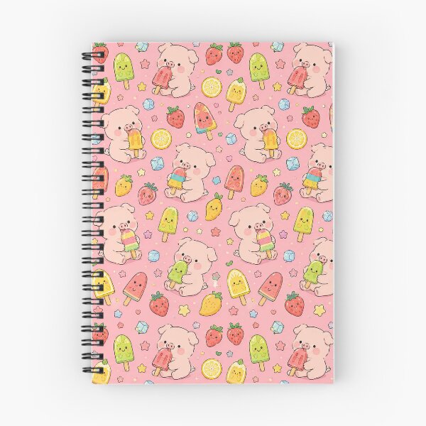 Item preview, Piggy Fruit Popsicle Pattern designed and sold by Soft Berry Studio.