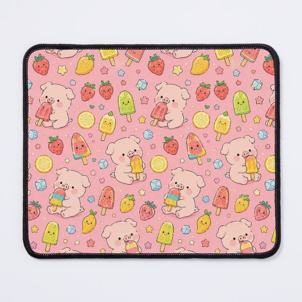 Item preview, Piggy Fruit Popsicle Pattern designed and sold by Soft Berry Studio.