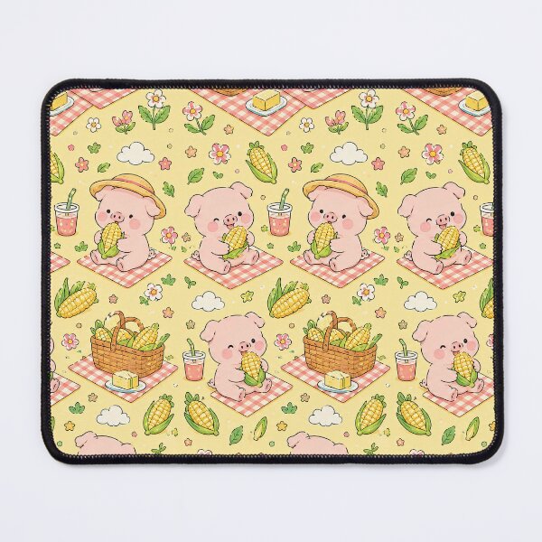 Item preview, Piggy Corn Picnic Pattern designed and sold by Soft Berry Studio.