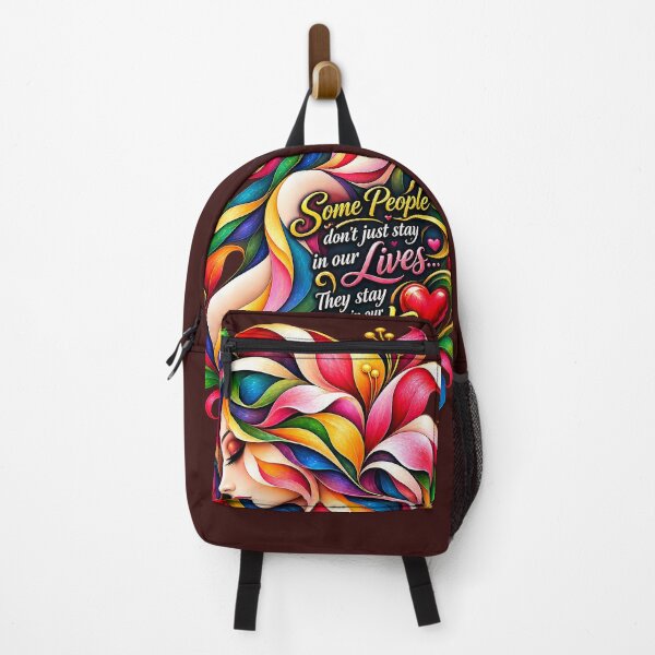 Item preview, Some People Stay in Our Hearts Forever – Colorful Floral Woman Art designed and sold by ujjawal.